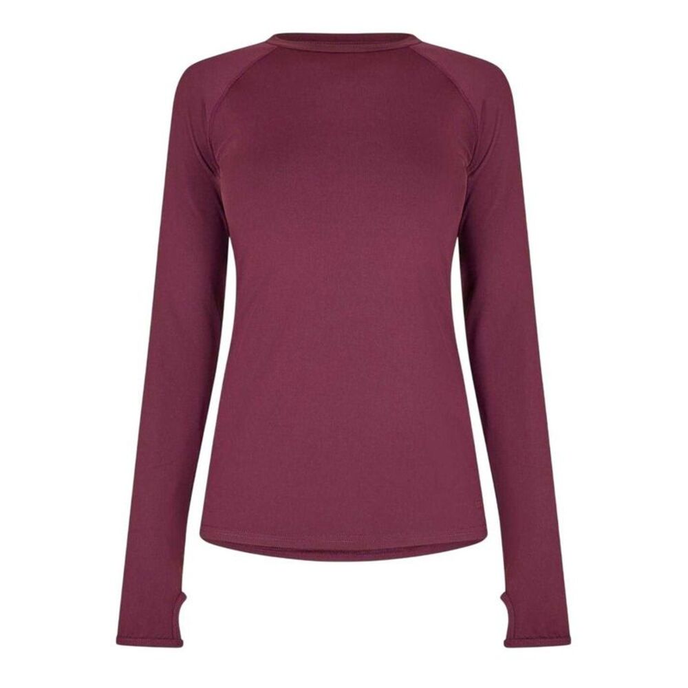 USA Pro Womens/Ladies Long-Sleeved Top / Dark Cherry